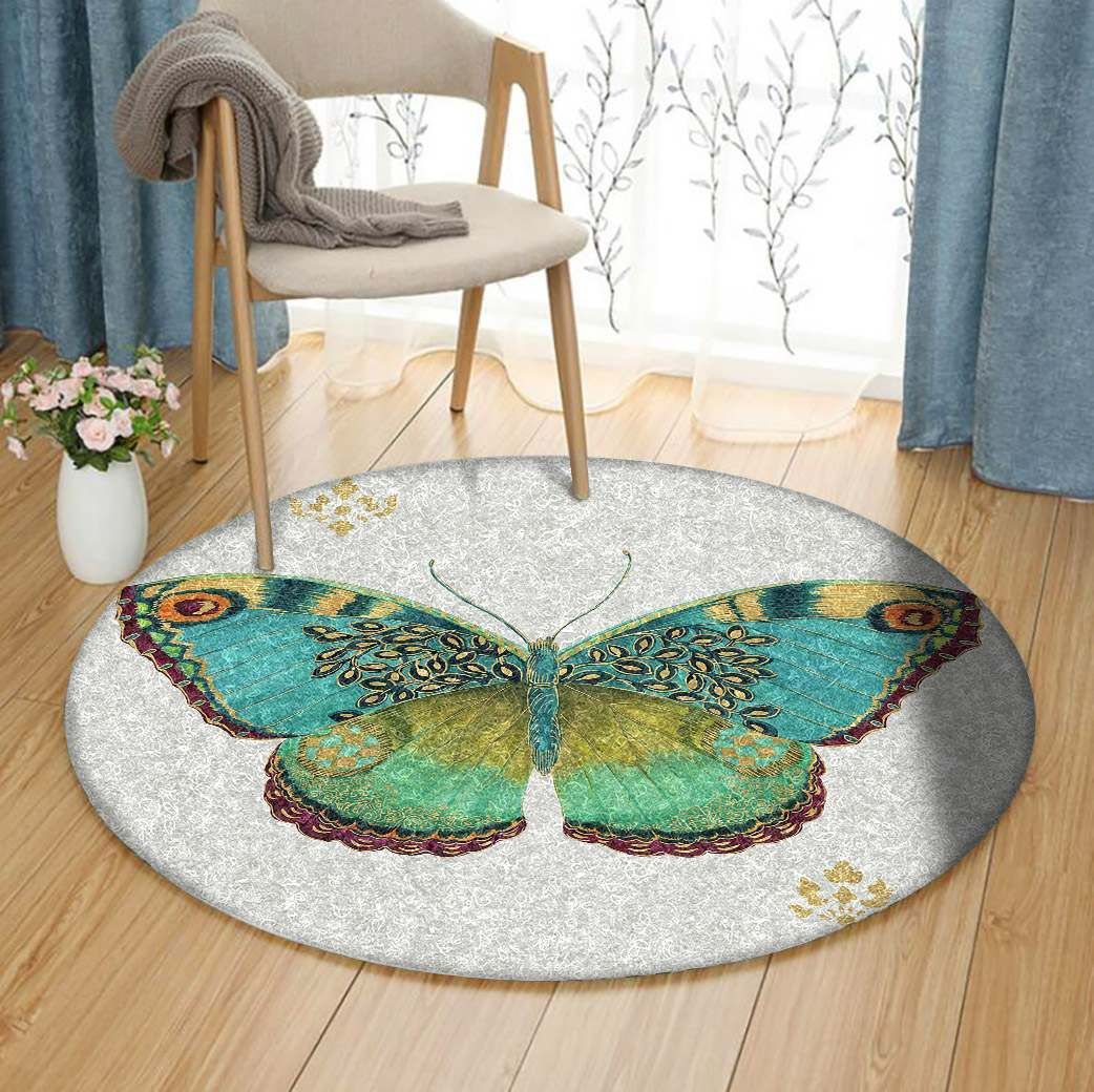 Butterfly Round Carpet