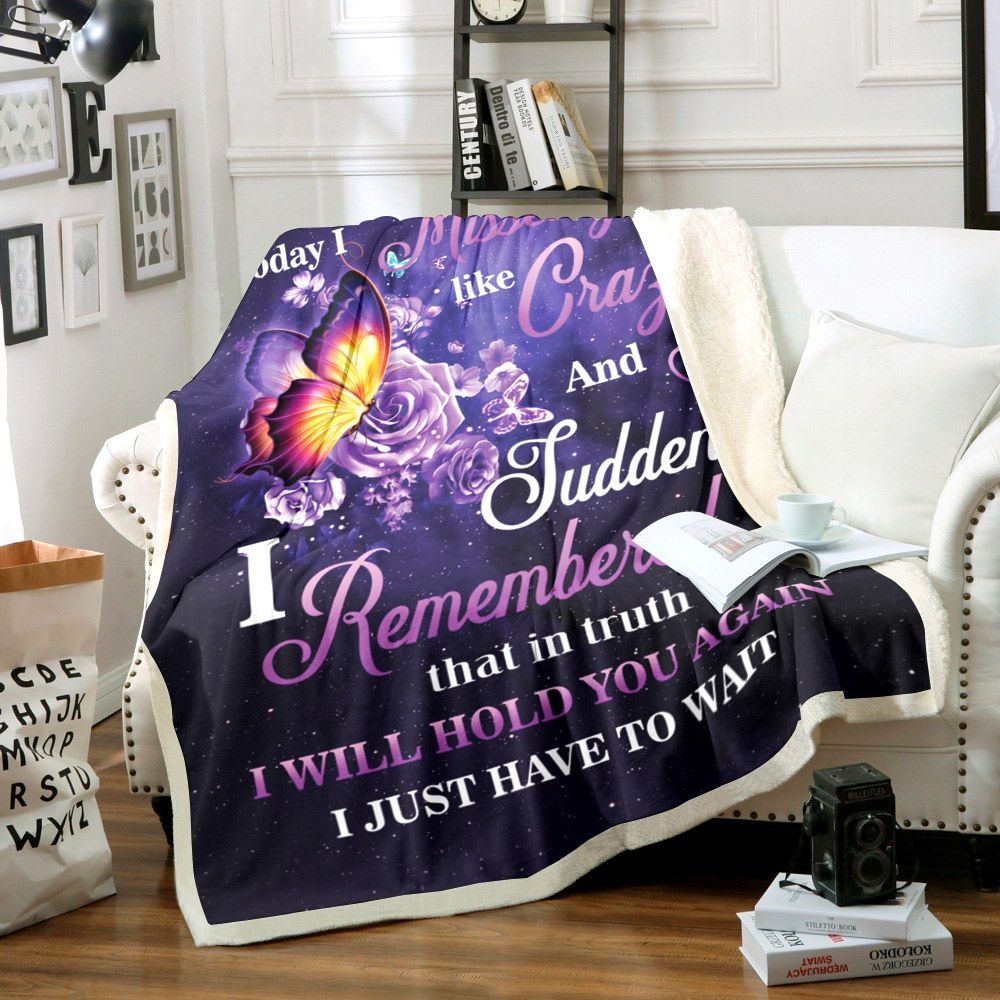 Butterfly Sherpa Fleece Blanket