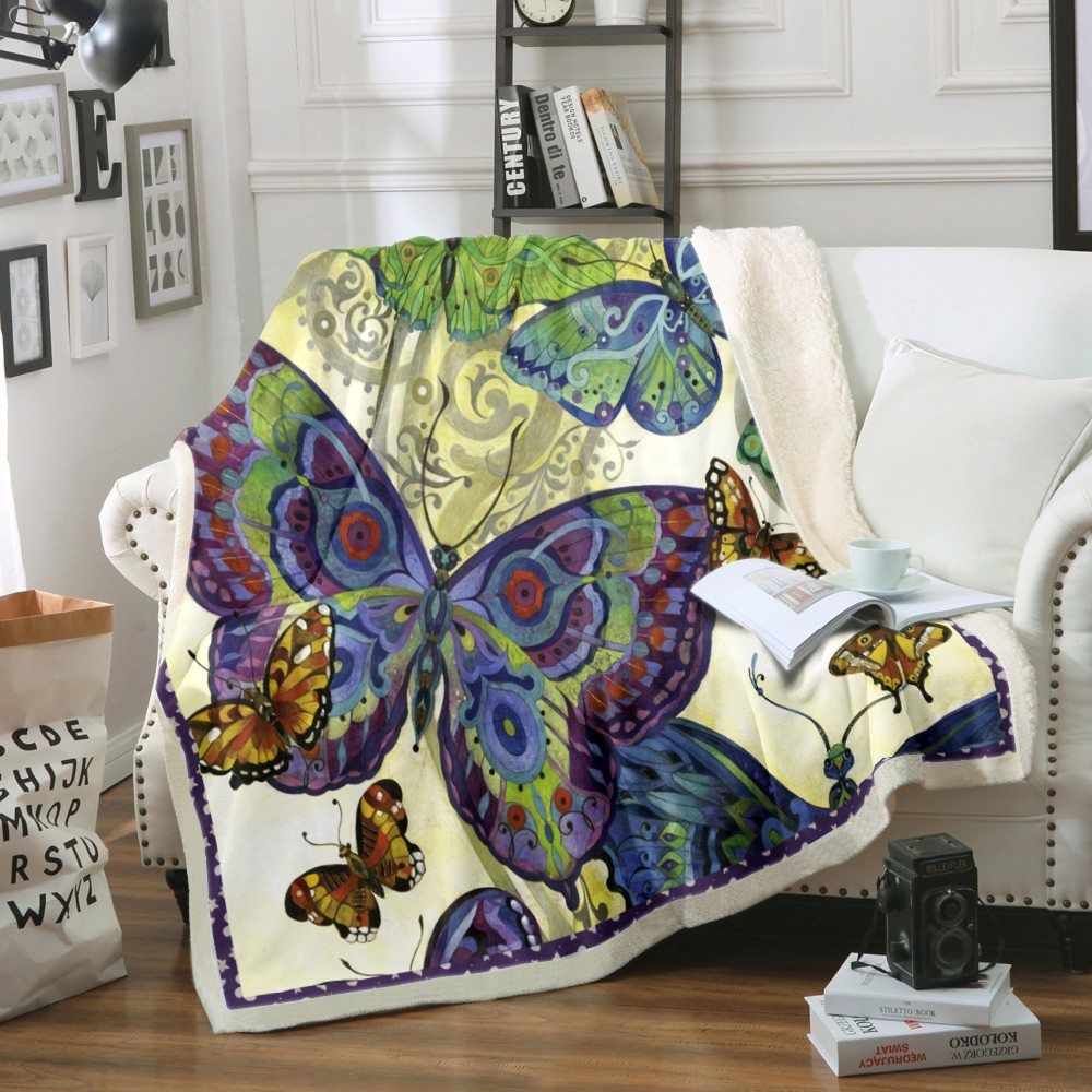 Butterfly Sherpa Fleece