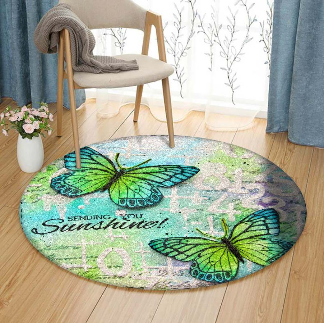 Butterfly Round Carpet
