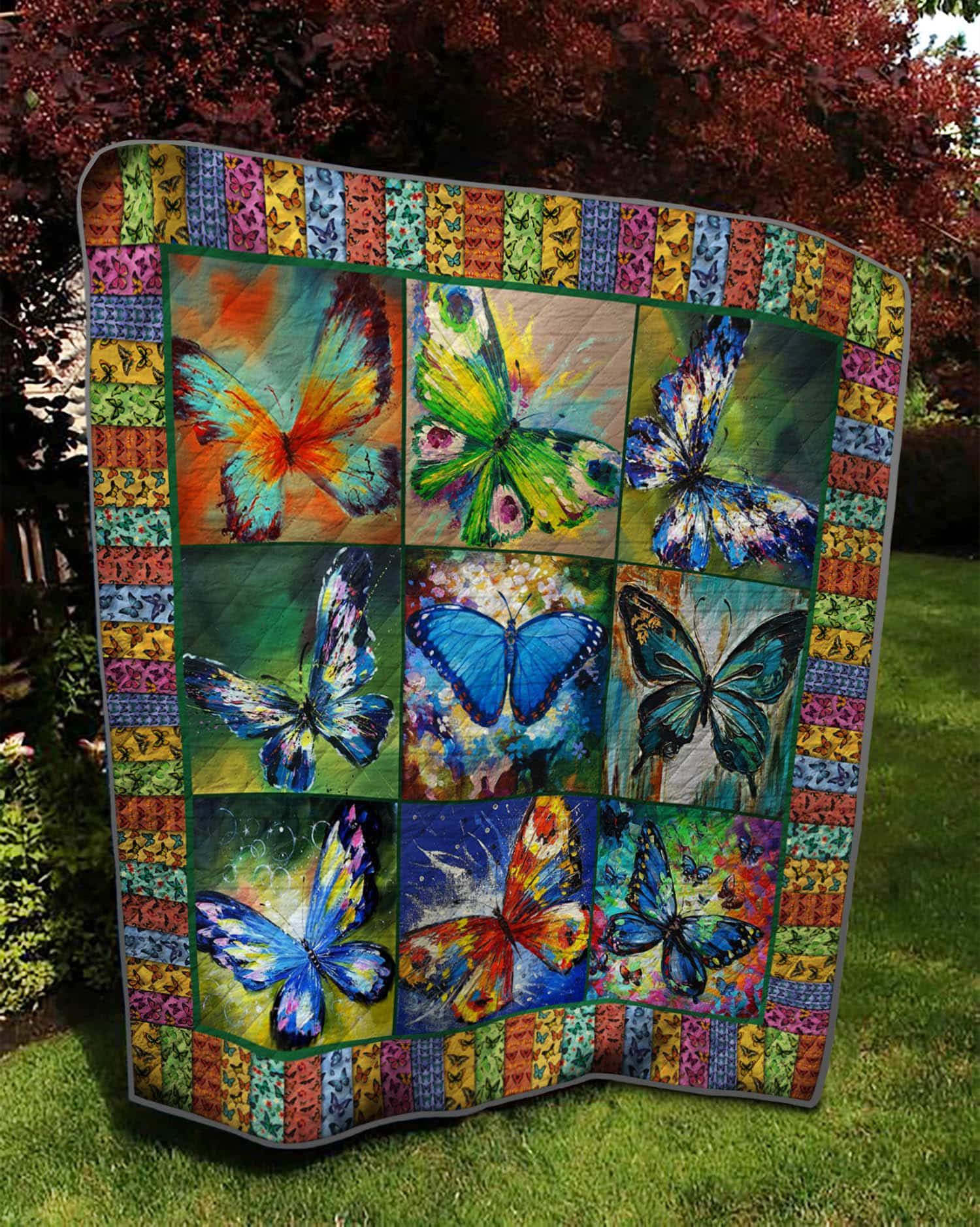 Butterfly Open Up Quilt Blanket DHC31121695TD