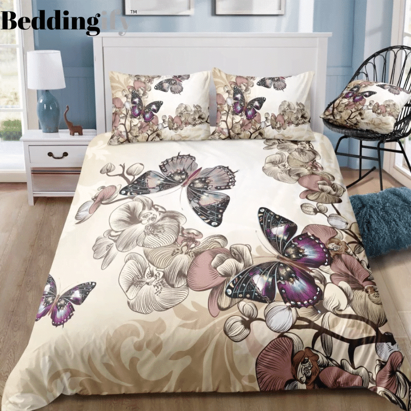 Butterfly Orchid Bedding Set