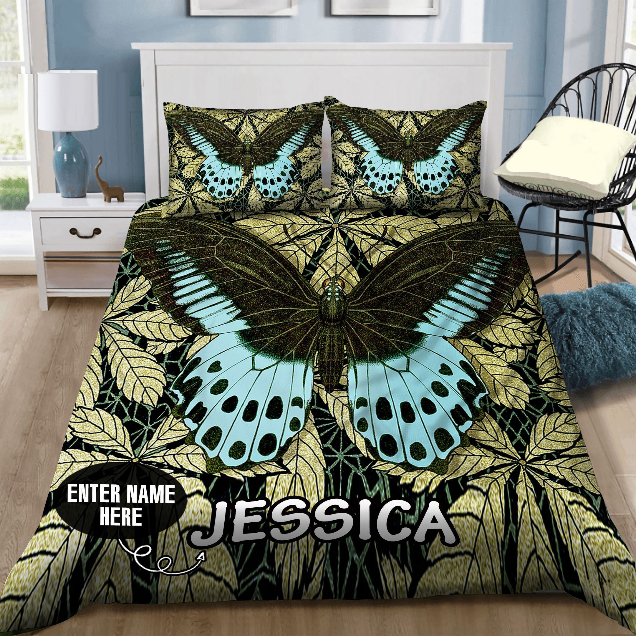 Butterfly Personalized Bedding Set