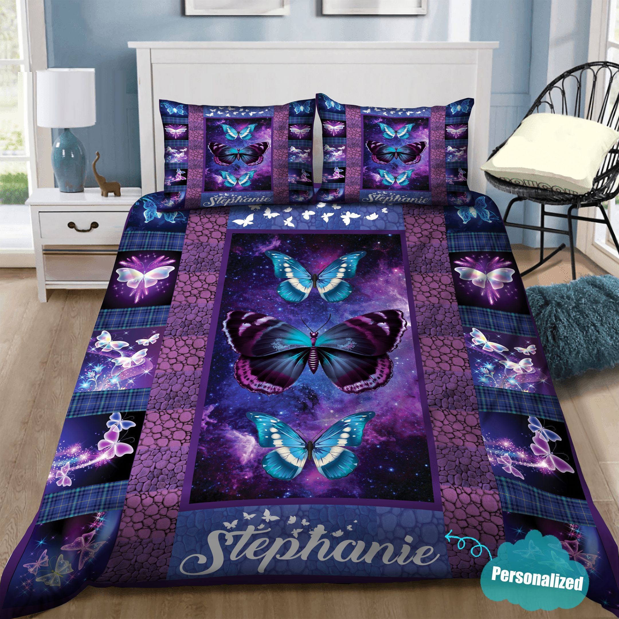Butterfly Personalized Bedding Set