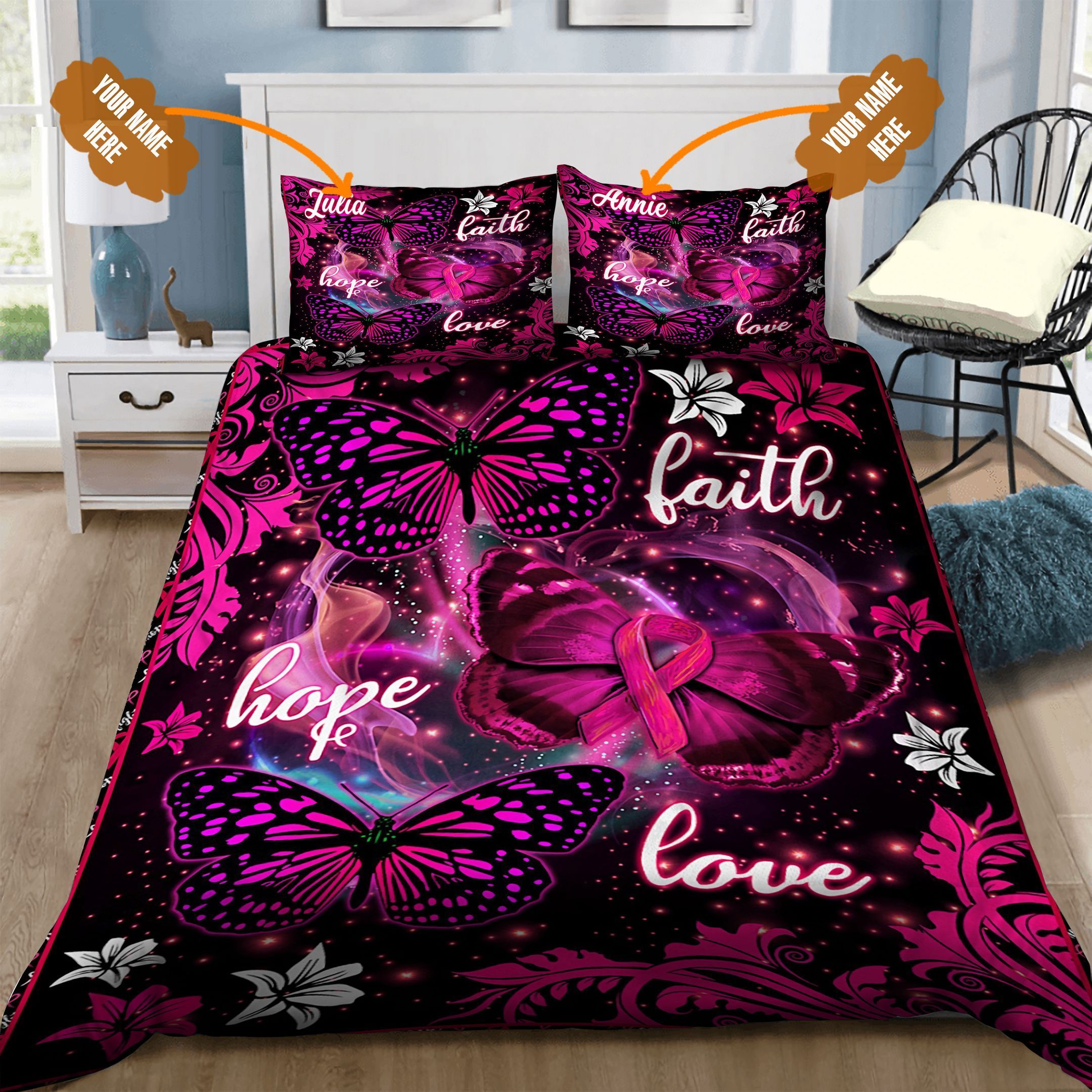 Butterfly Personalized Bedding Set