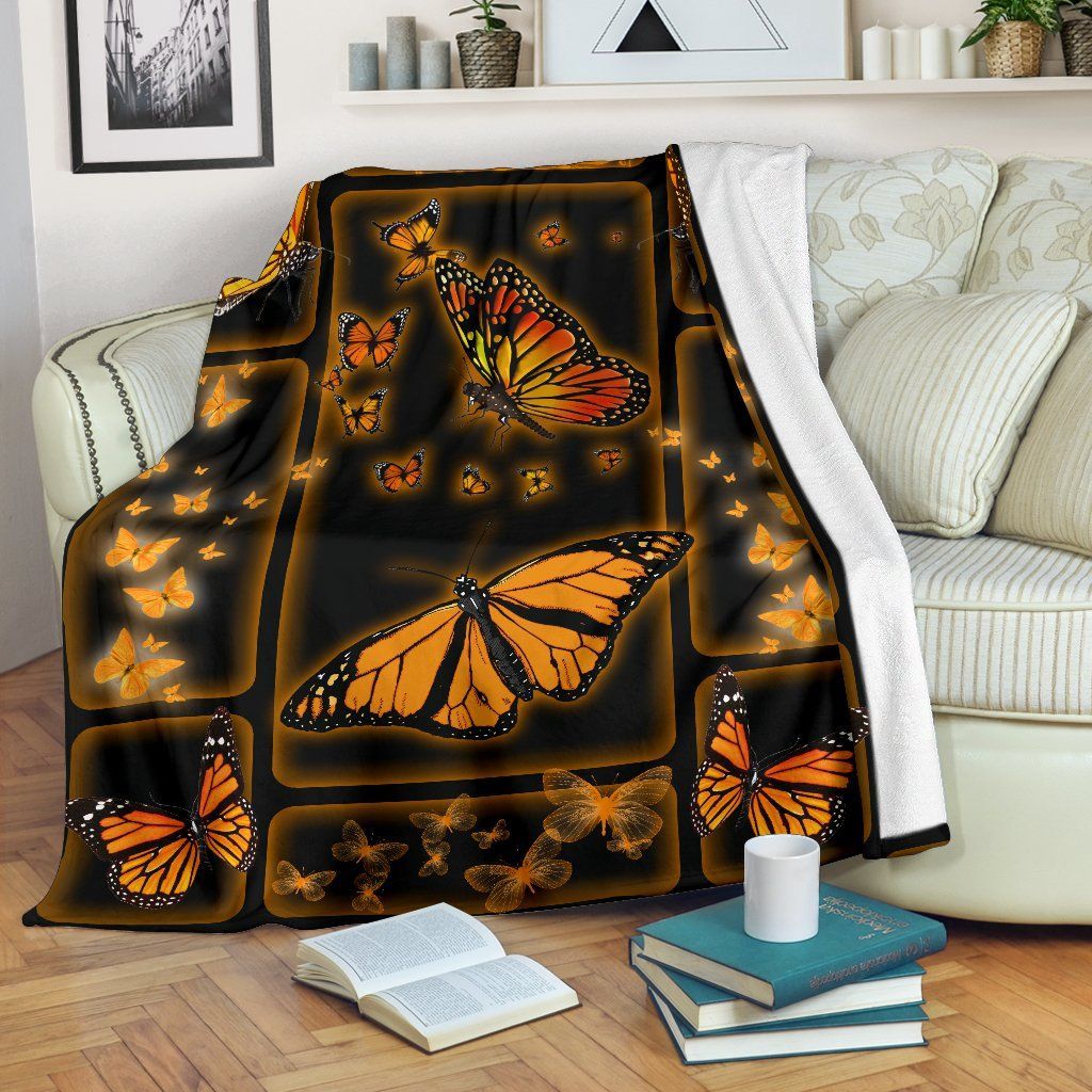 Butterfly Photo Frames Sherpa Fleece Blanket
