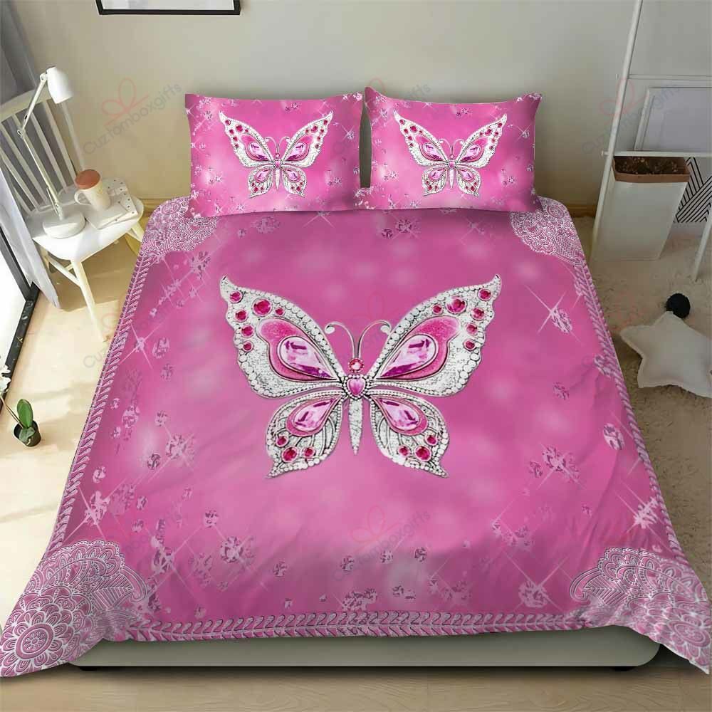 Butterfly Pink Bedding Set