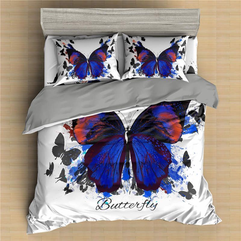 Butterfly Printed Bedding Set