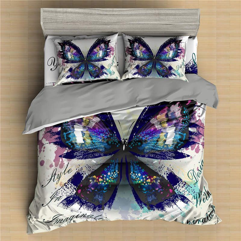 Butterfly Printed Bedding Set