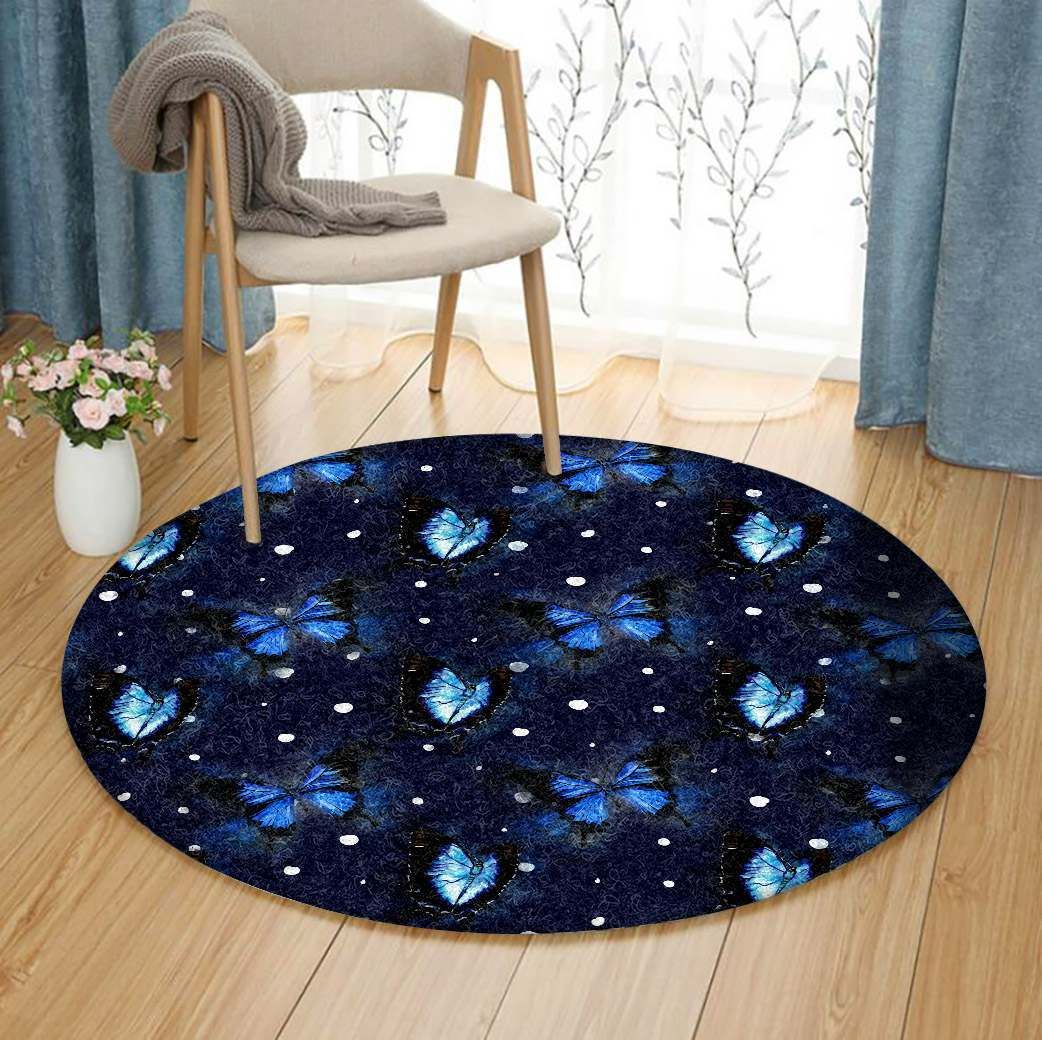 Butterfly Round Carpet