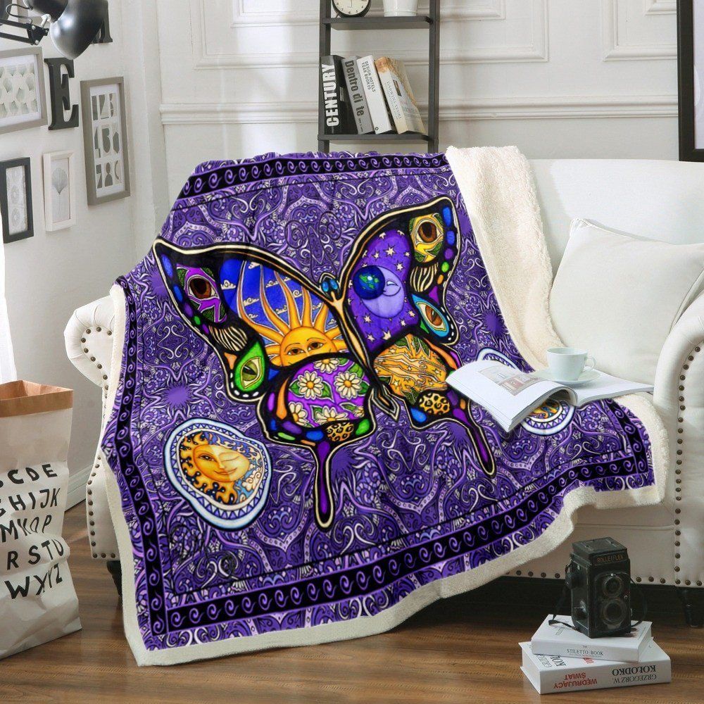 Butterfly Sherpa Fleece