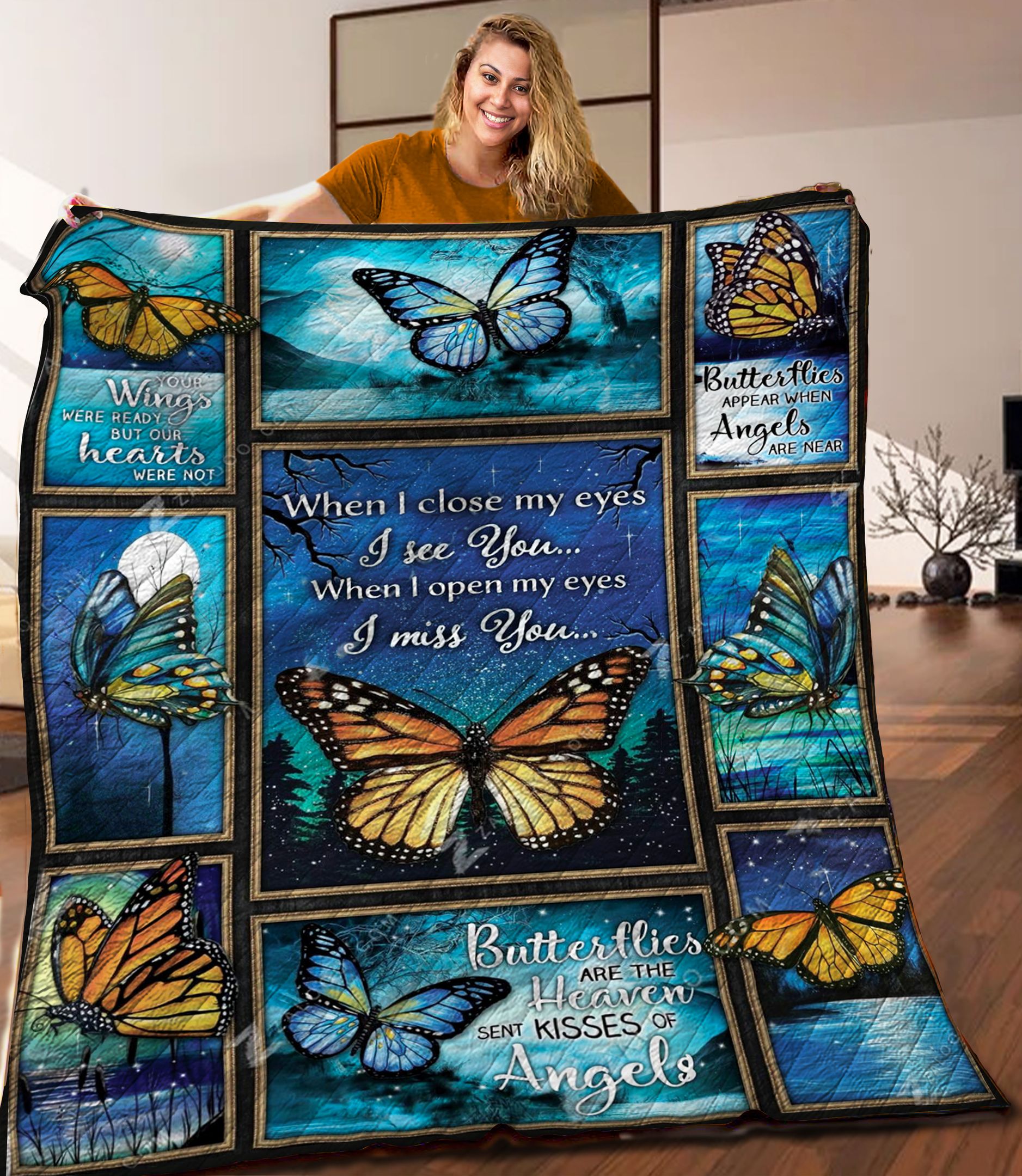 Butterfly Quilt Blanket C9B010601NA