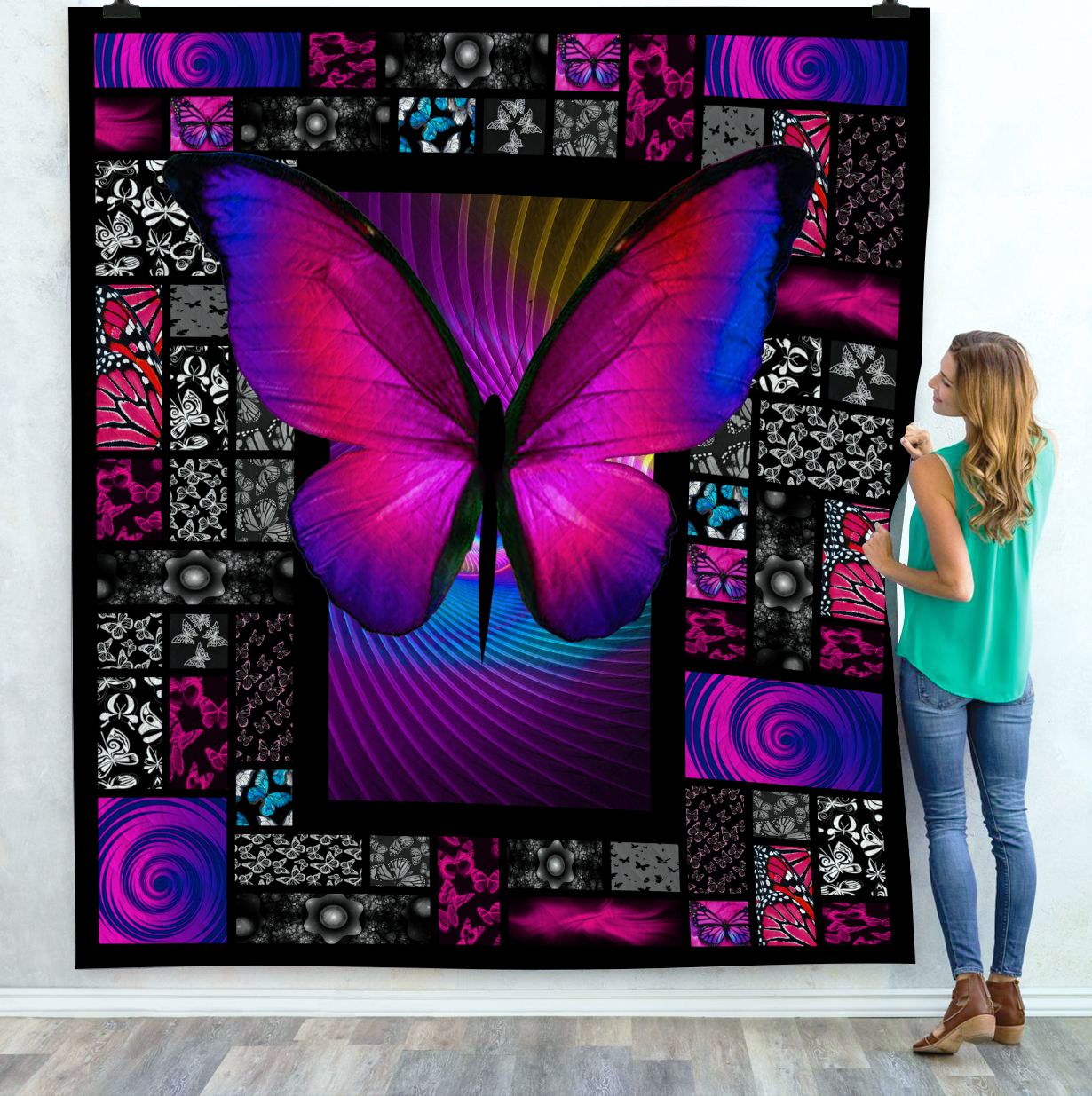 Butterfly Quilt Blanket C9B060604CT