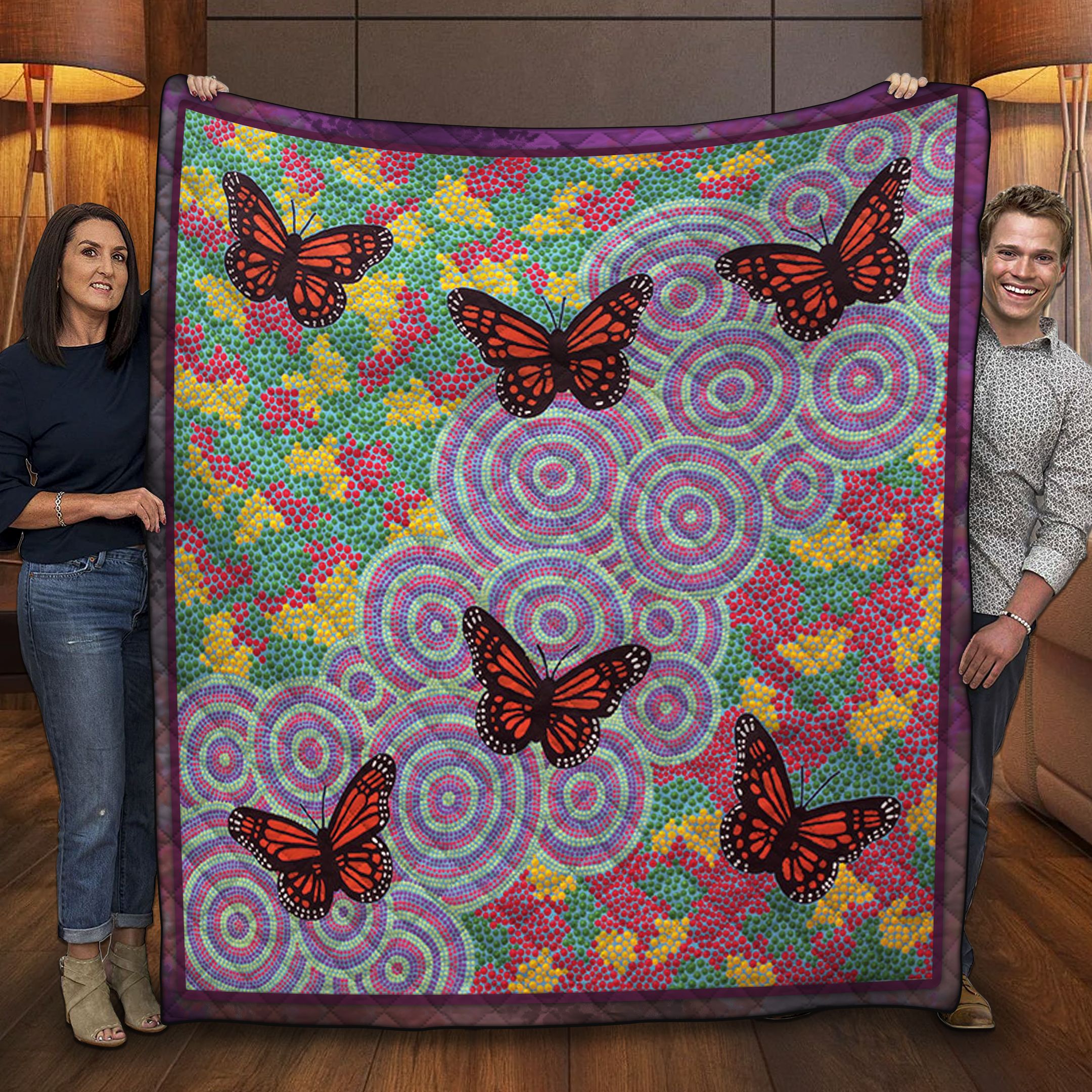 Butterfly Quilt Blanket DTH240701HD