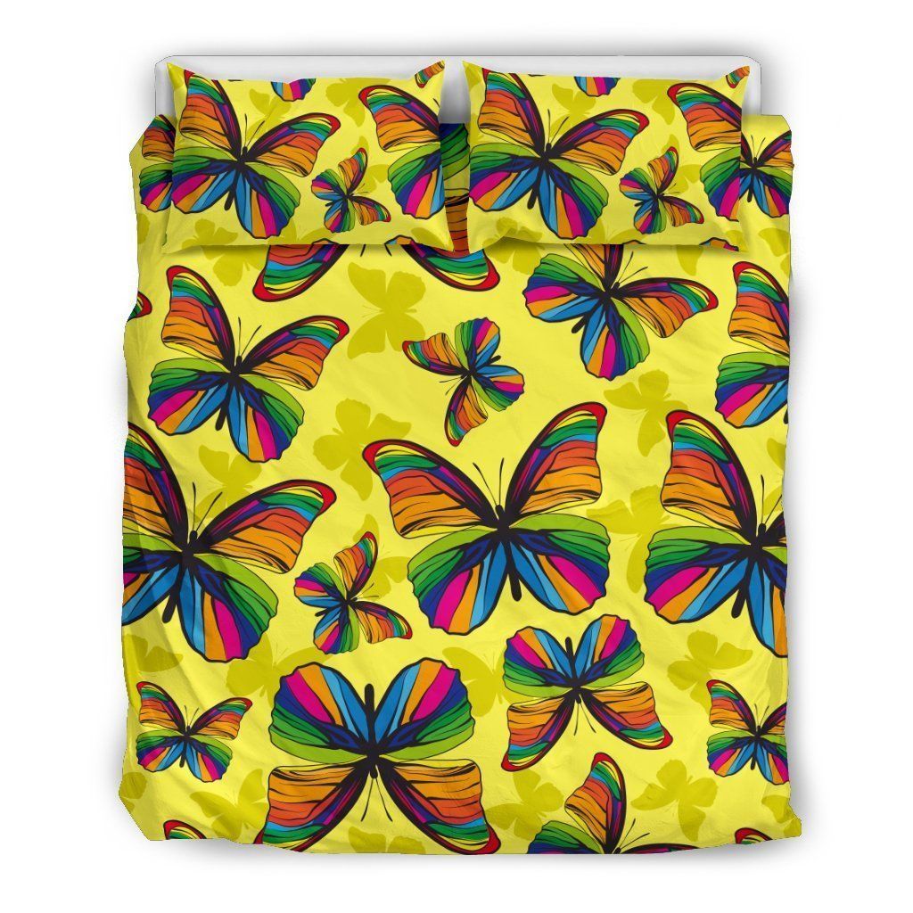 Butterfly Rainbow Bedding Set