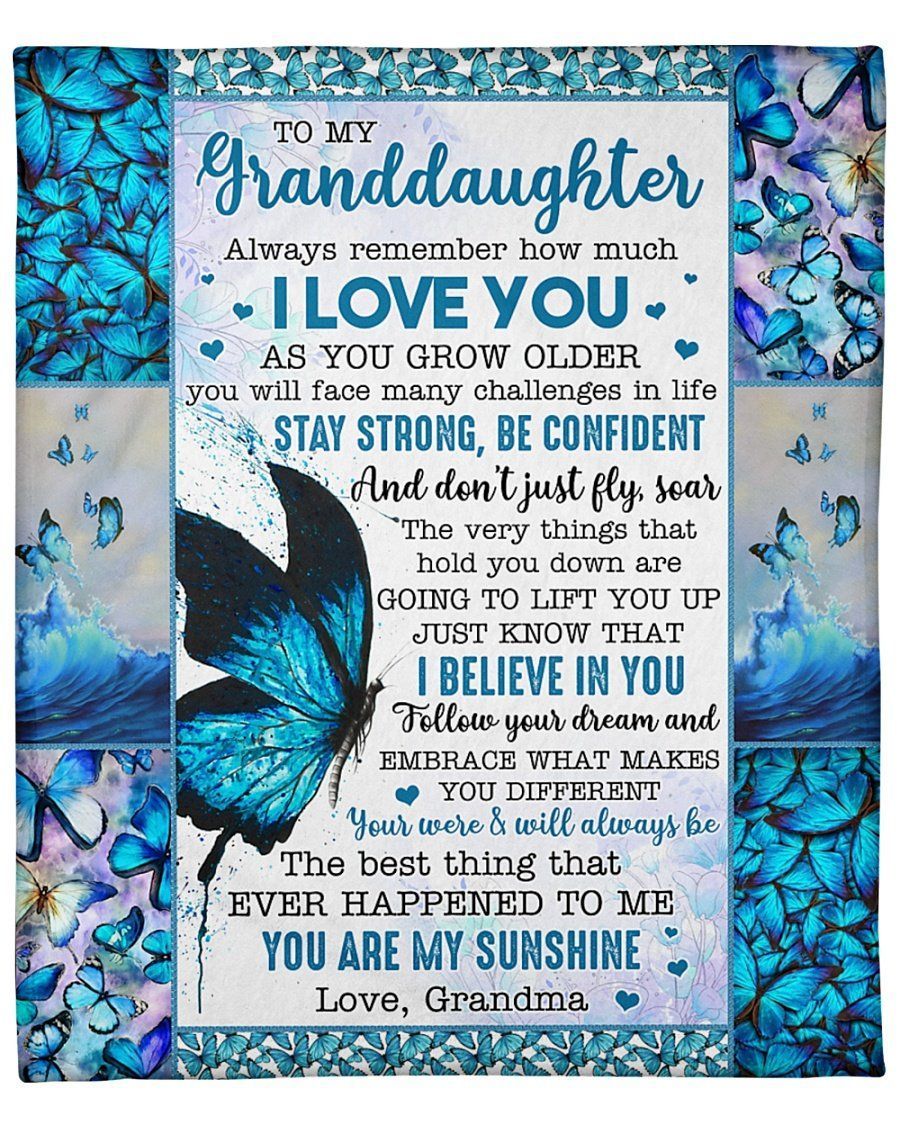 Butterfly Remember How Much I Love You Fleece Blanket Fleece Blanket