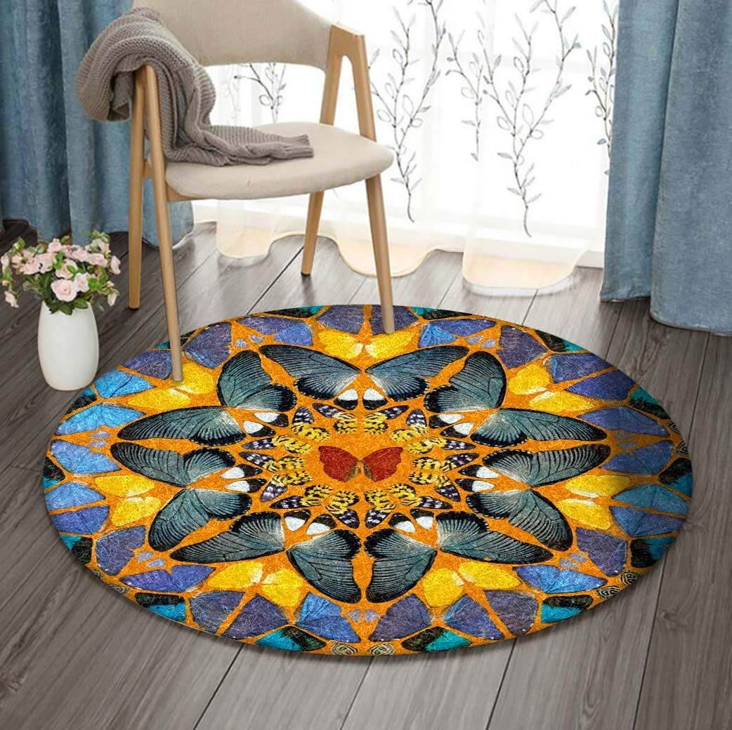 Butterfly Round Carpet