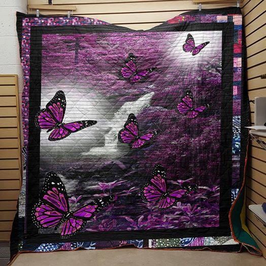Butterfly Secret Garden Bl Quilt Blanket DHC0201201038TD