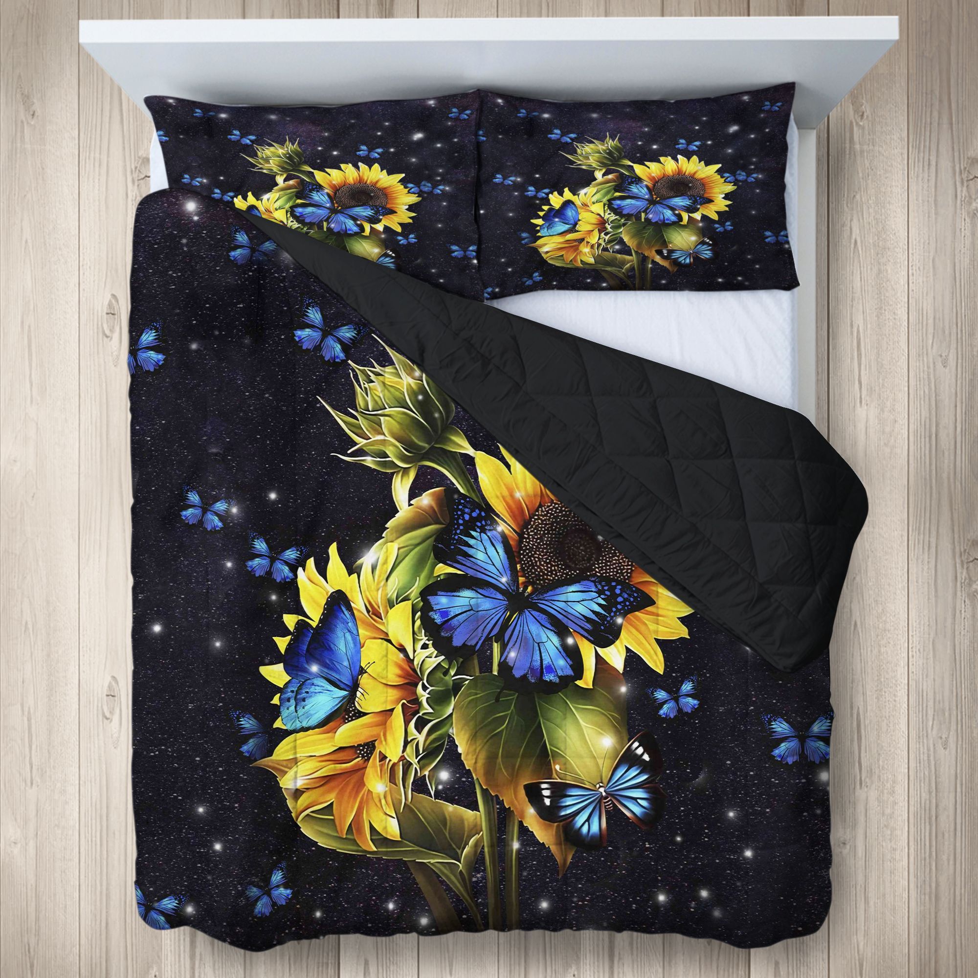 Butterfly Sunflower Bedding Set