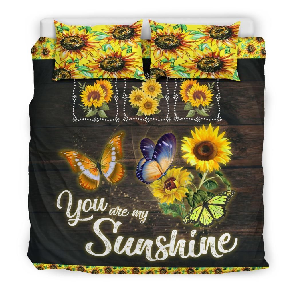 Butterfly Sunflower Bedding Set