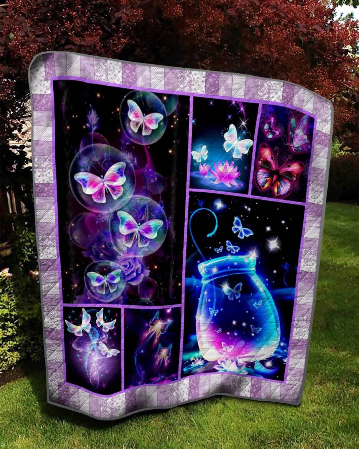 Butterfly The Beauty In A Bottle Quilt Blanket DHC3112515TD