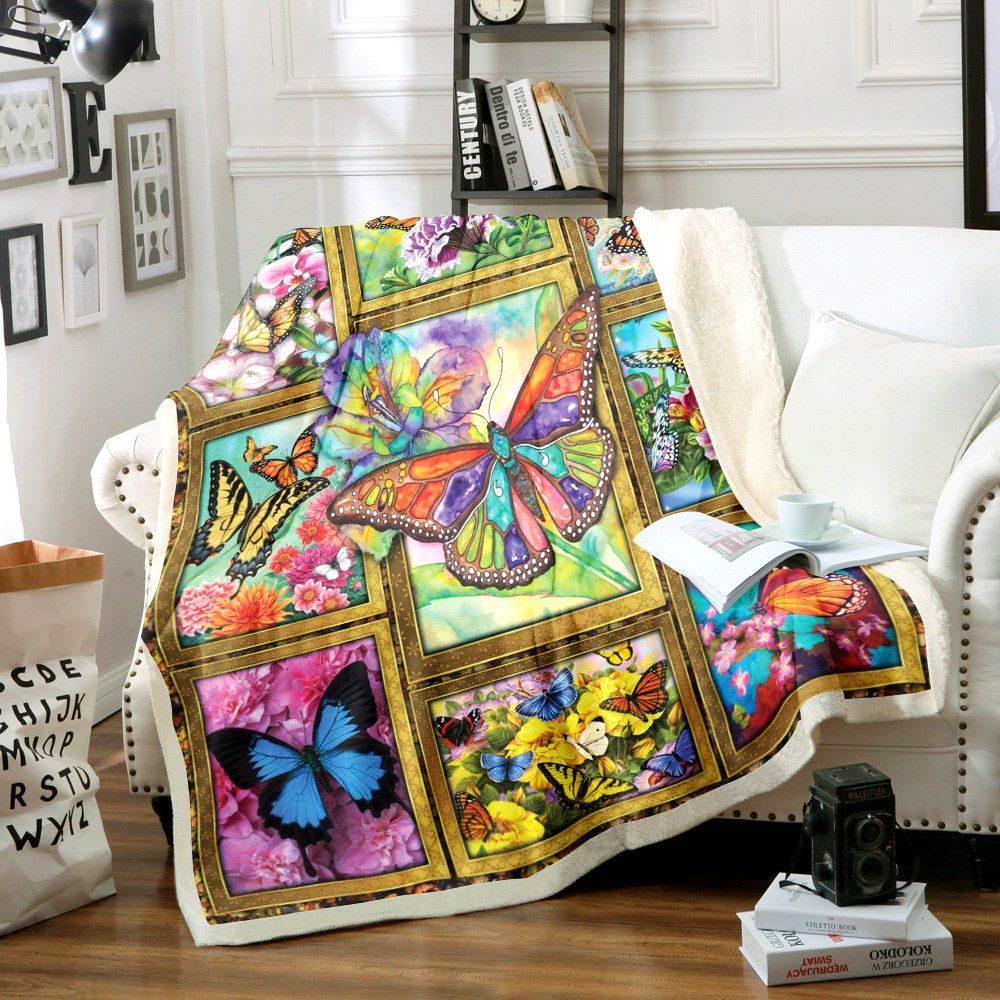 Butterfly Sherpa Fleece