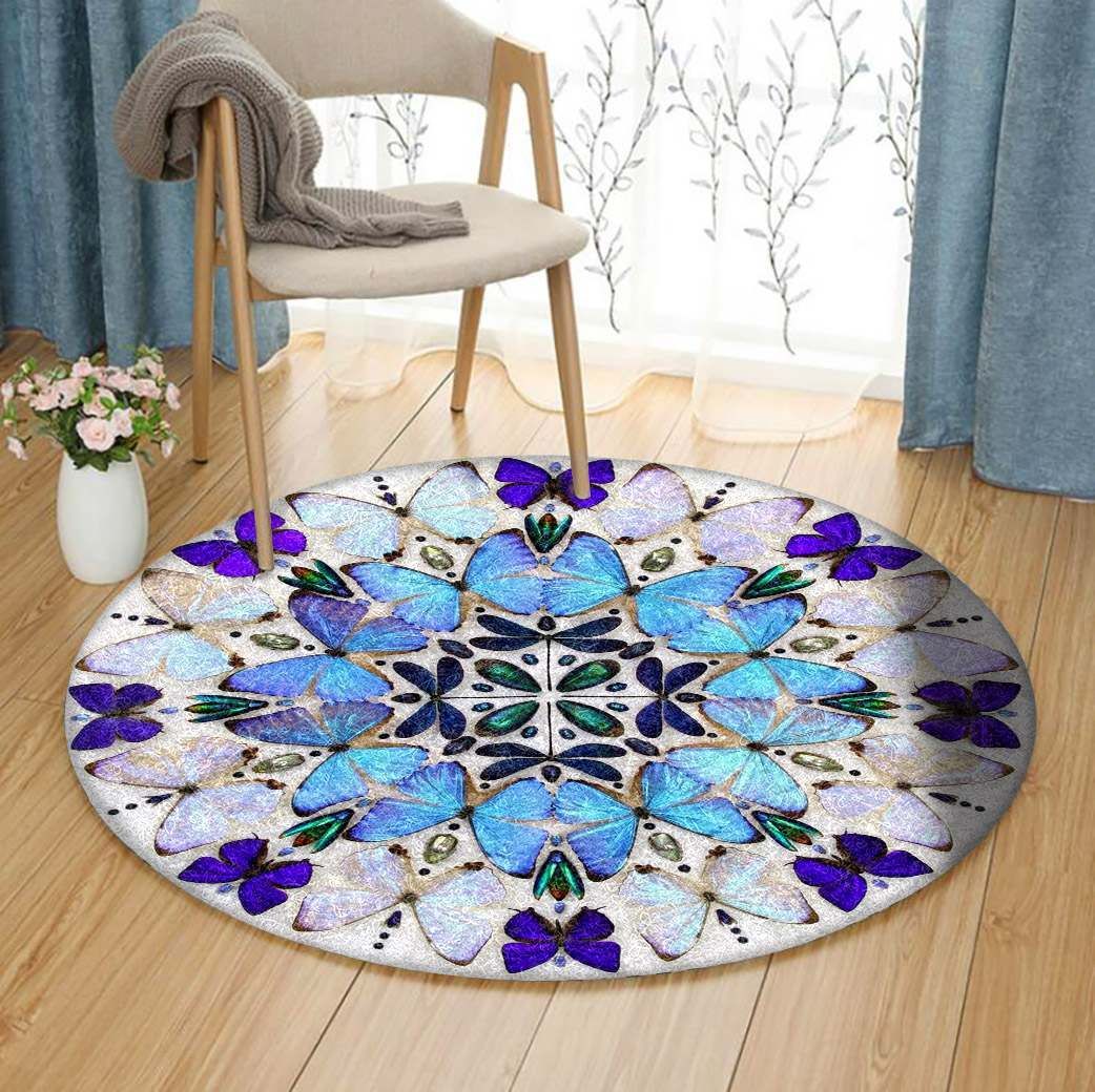 Butterfly Round Carpet