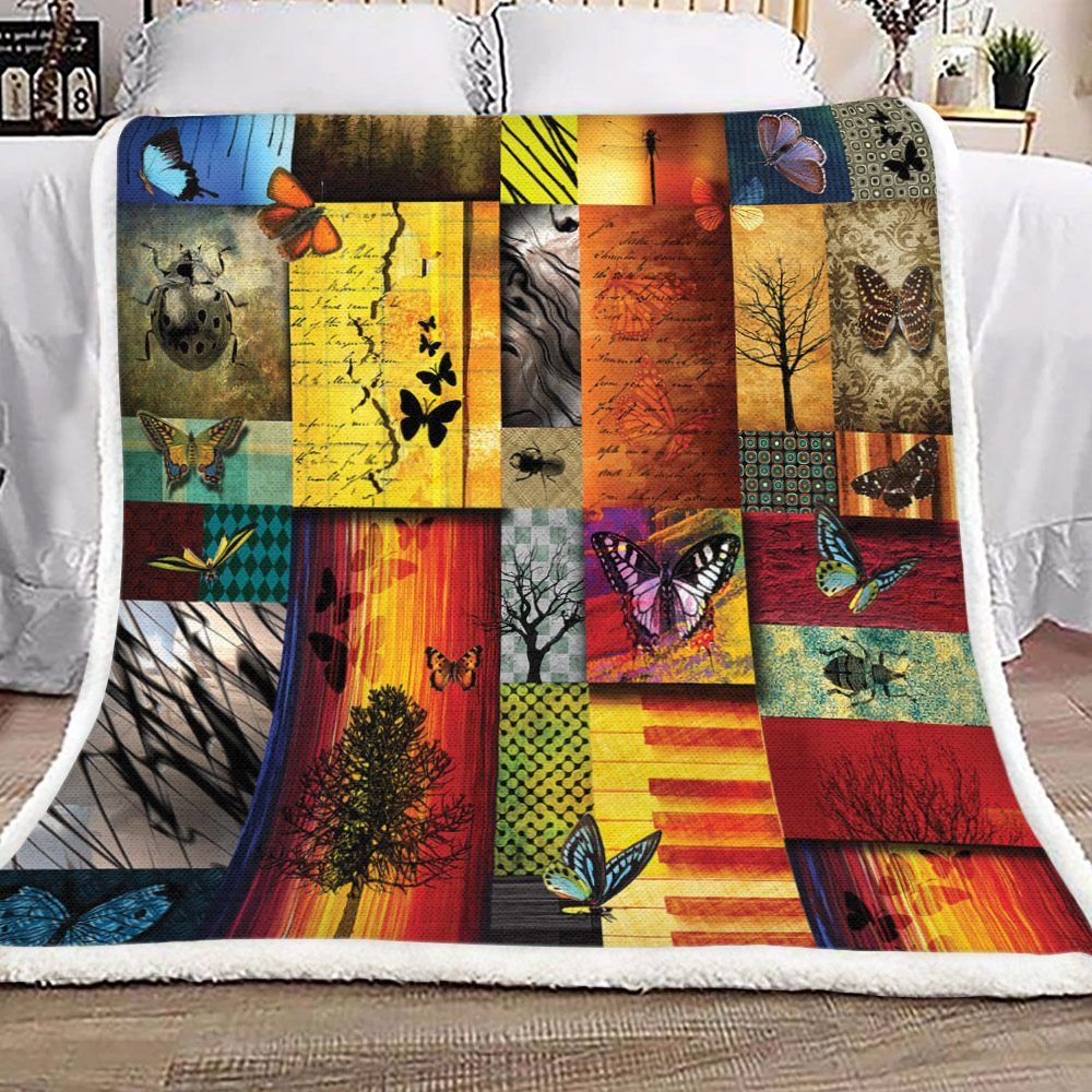 Butterfly Sherpa Fleece