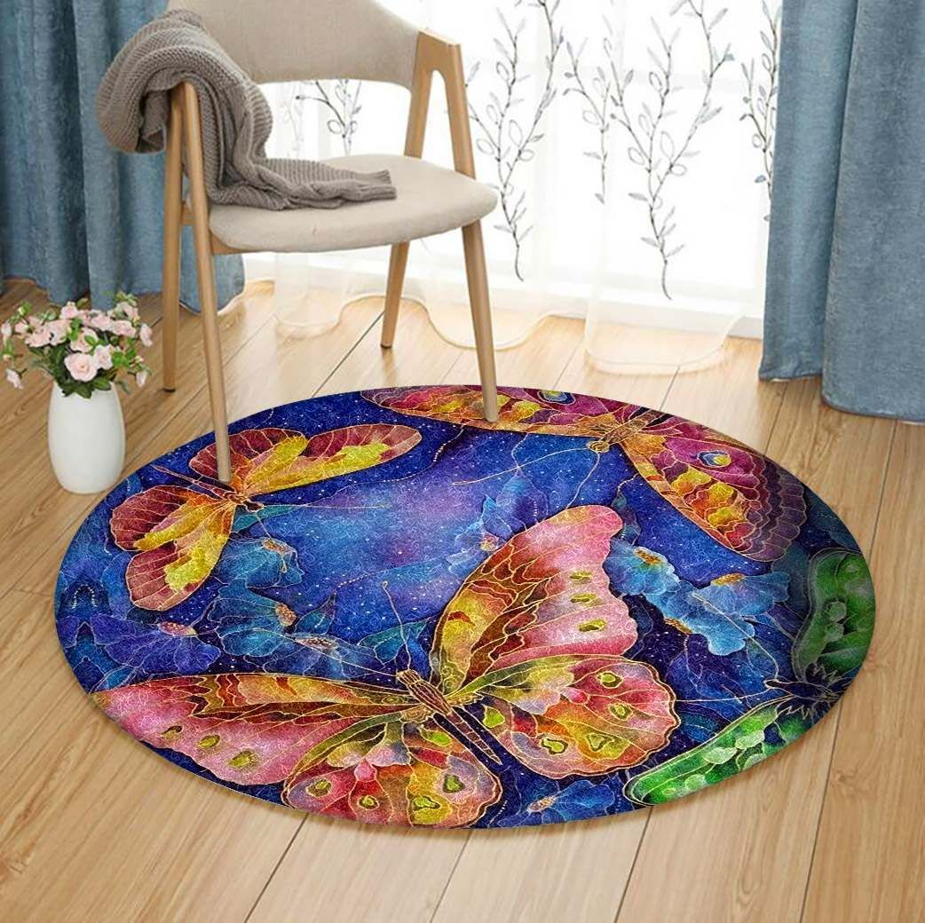 Butterfly Round Carpet