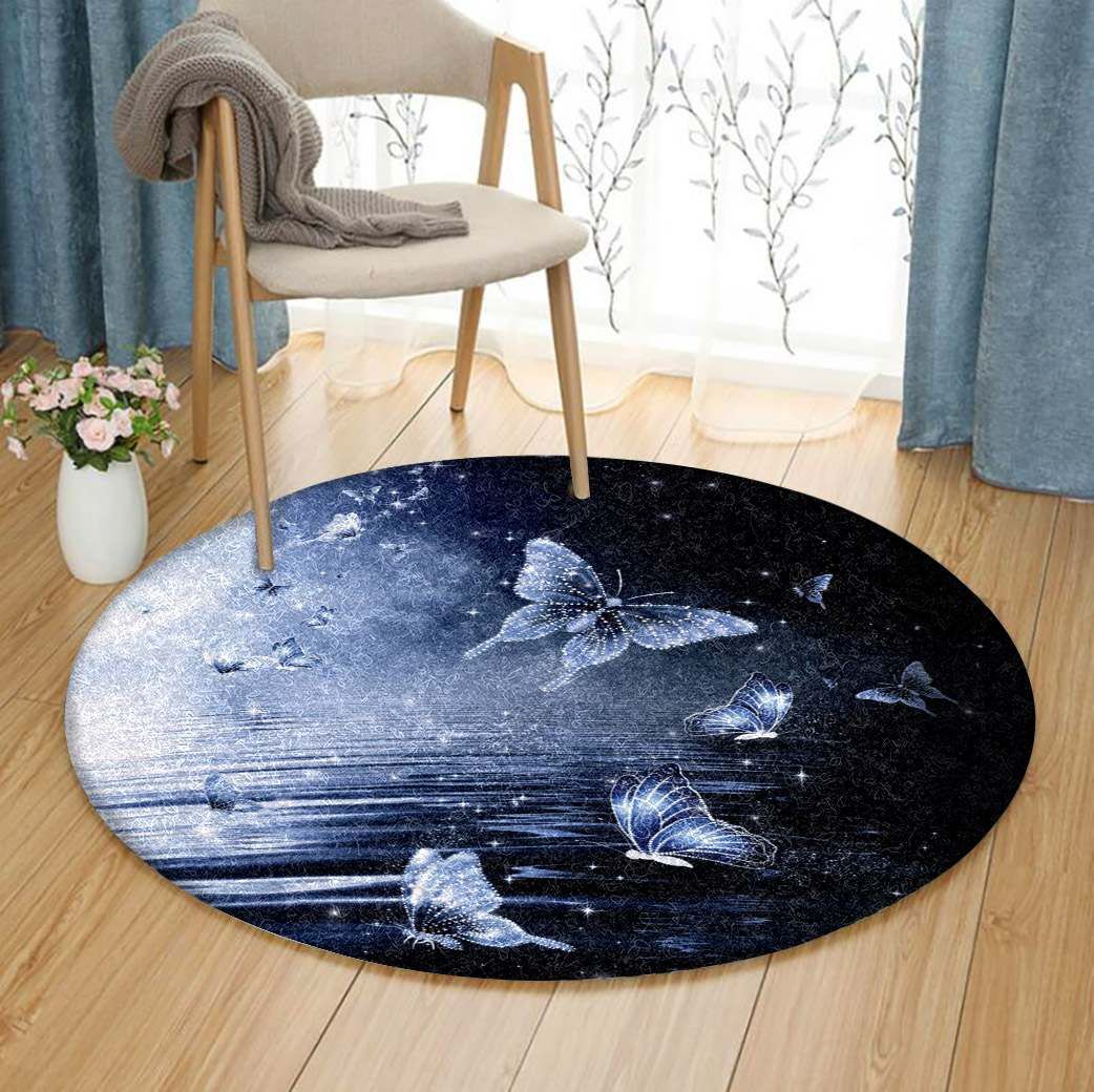 Butterfly Round Carpet
