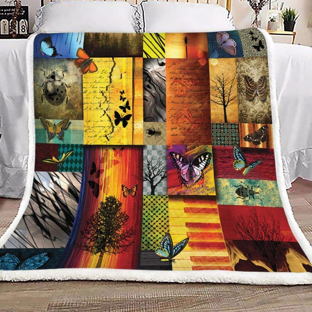 Butterfly Sherpa Fleece