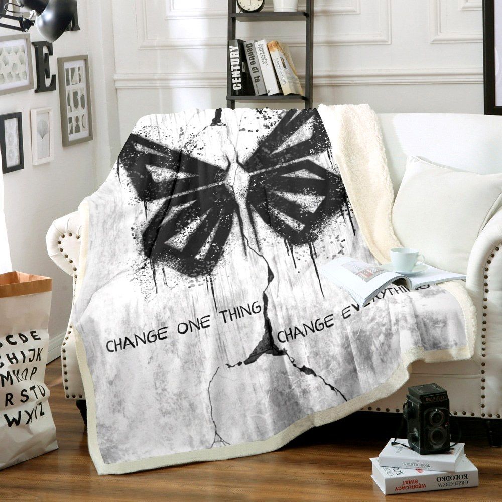 Butterfly Sherpa Fleece Blanket