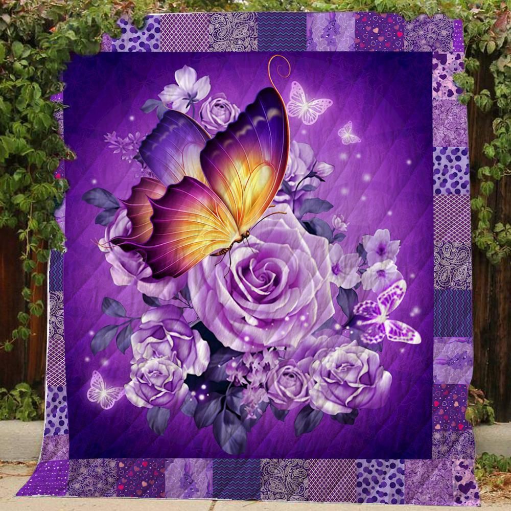 Butterfly To Love Quilt Blanket Christmas Christmas Gifts Merry Christmas Holiday Gifts Gift Dhc03011729Dd