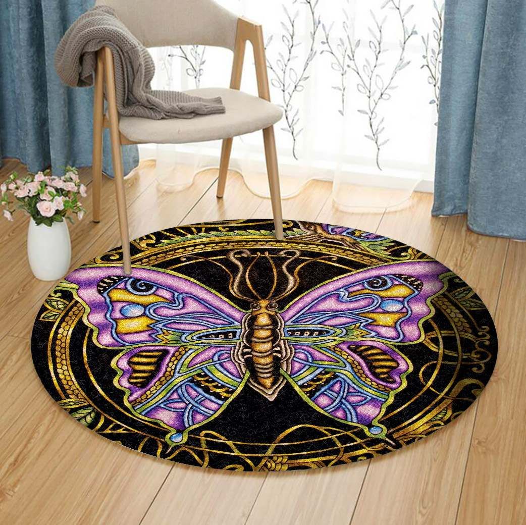 Butterfly Round Carpet