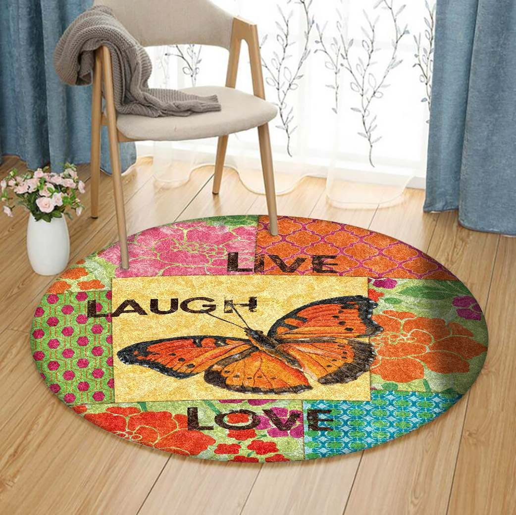 Butterfly Round Carpet