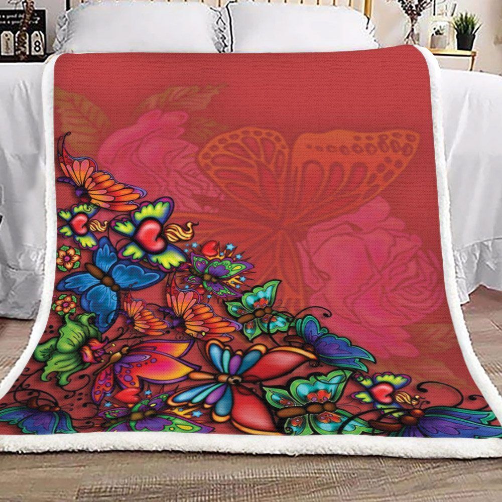 Butterfly Sherpa Fleece