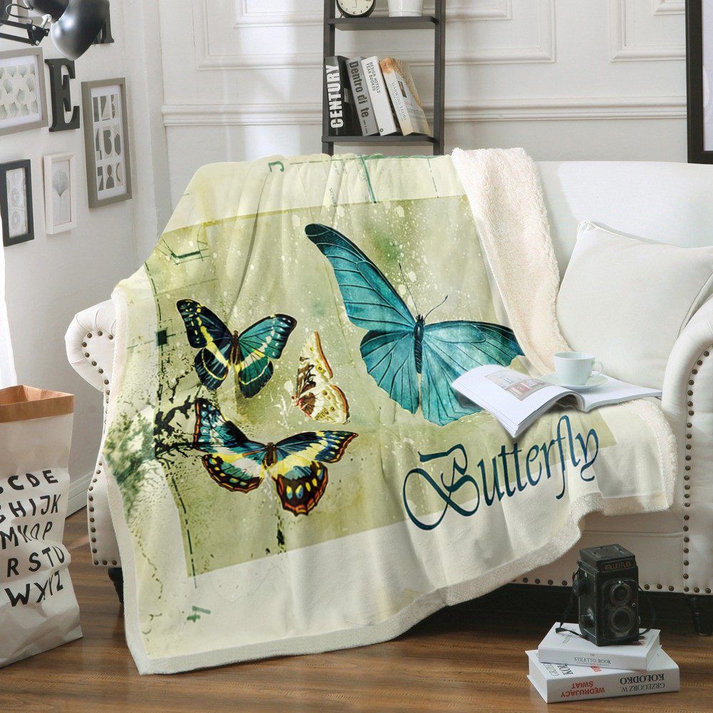 Butterfly Sherpa Fleece