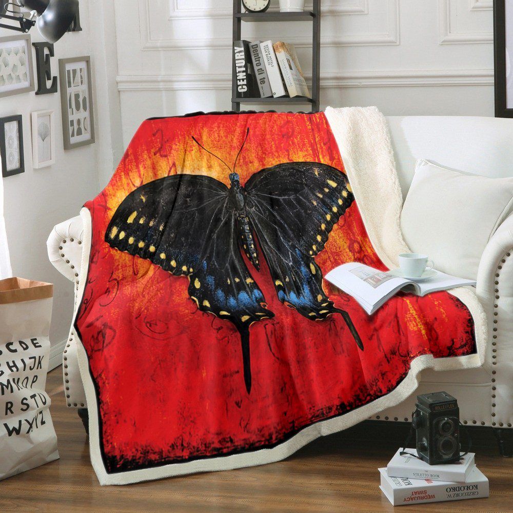 Butterfly Sherpa Fleece