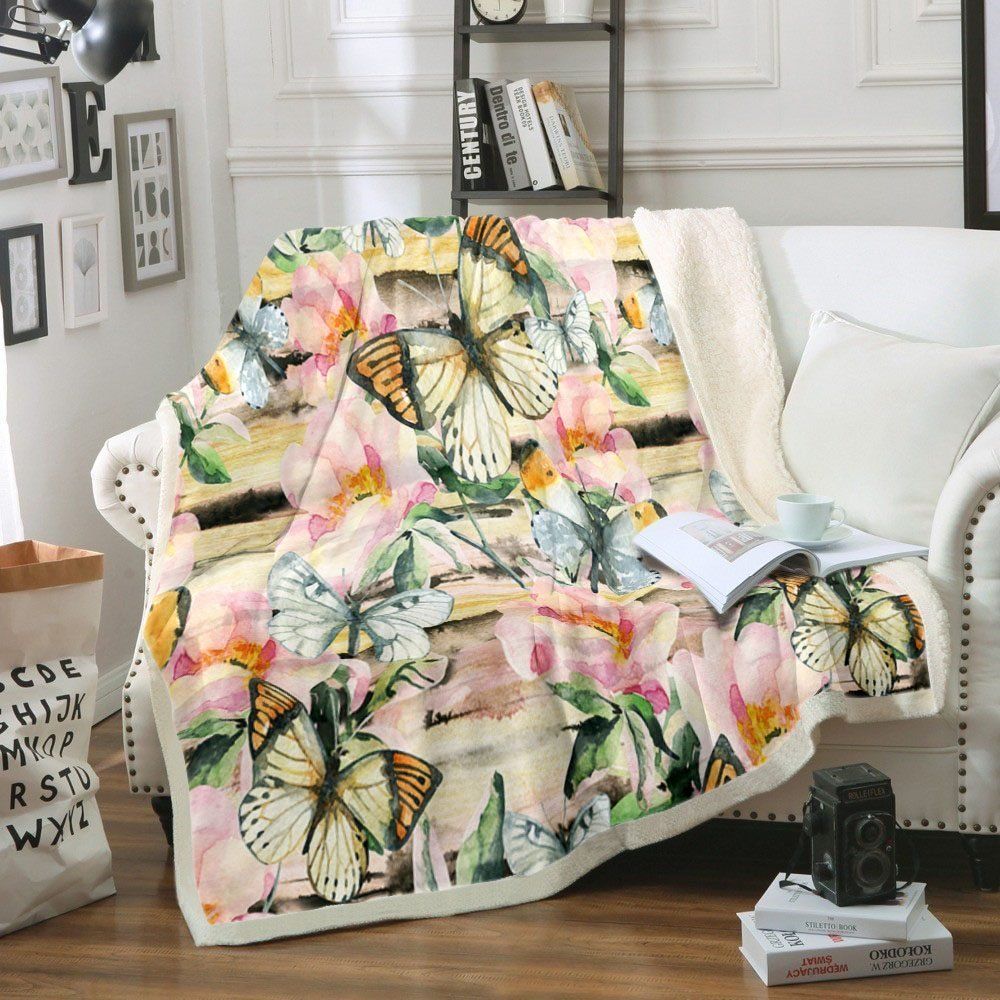 Butterfly Sherpa Fleece