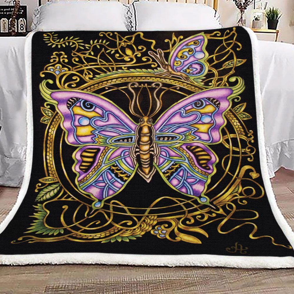 Butterfly Sherpa Fleece