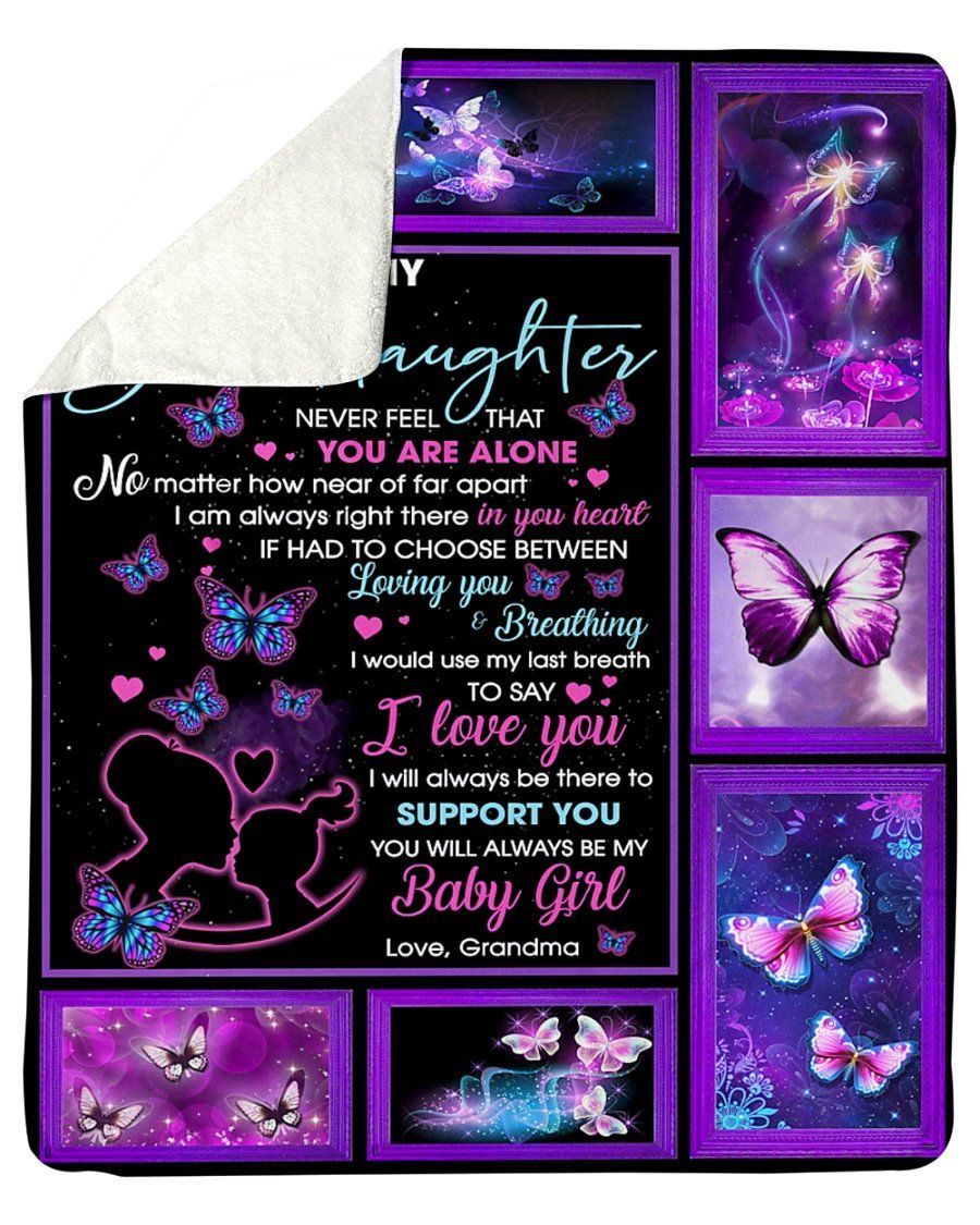 Butterfly Use Last Breath To Say I Love U Fleece Blanket Sherpa Blanket