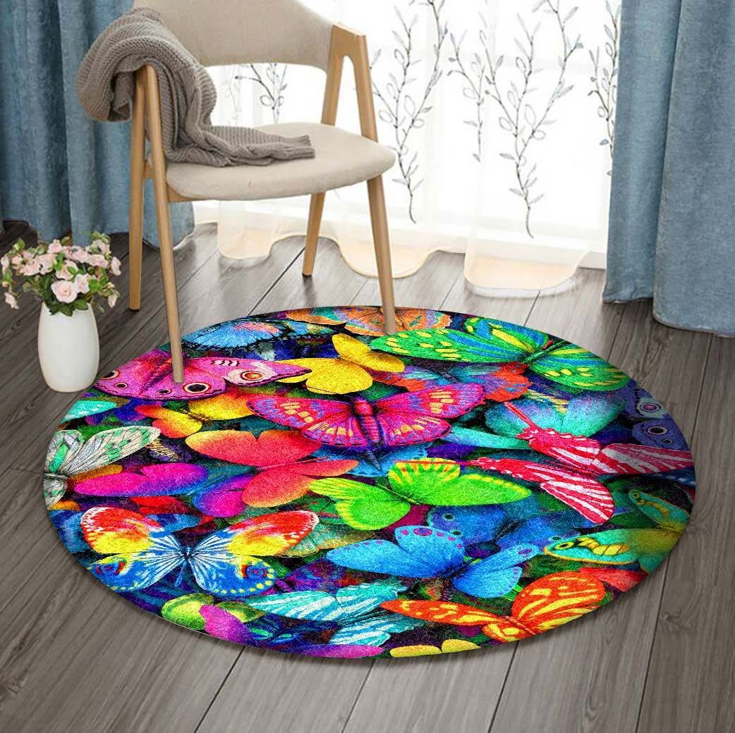 Butterfly Round Carpet