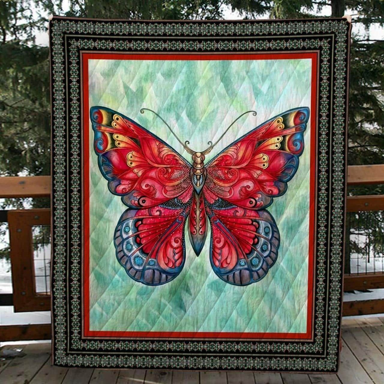 Butterfly Water From The Moon Quilt Blanket DHC020120580TD