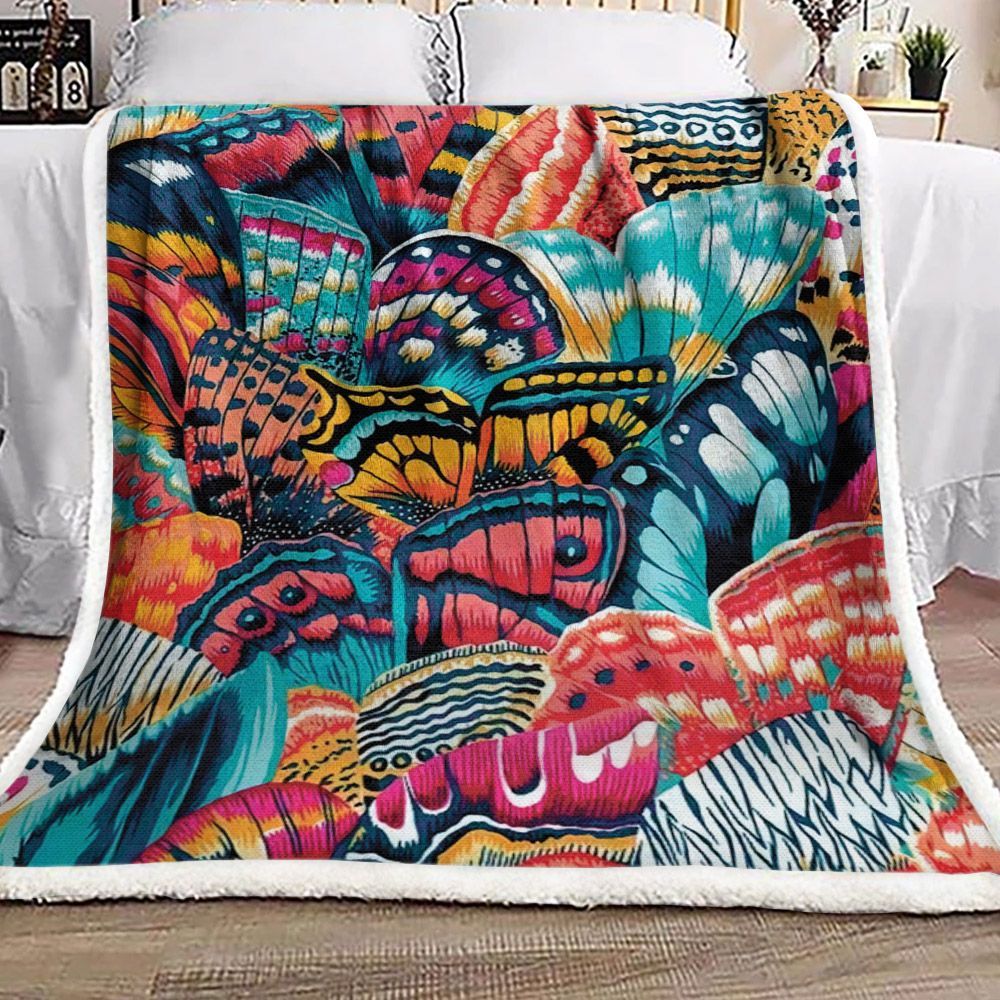 Butterfly Wings Sherpa Fleece Blanket