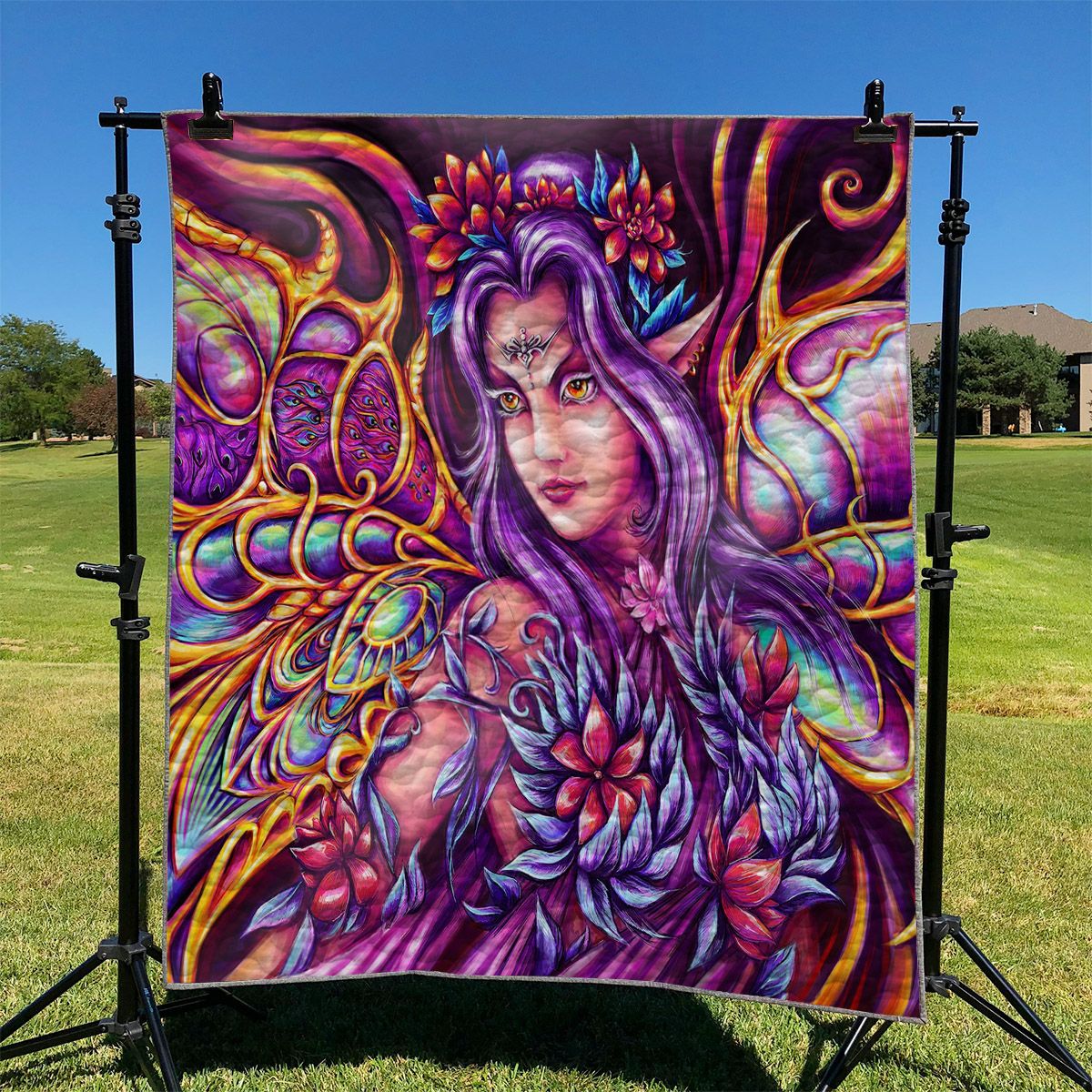 Butterfly Woman NI1610020DT Quilt Blanket