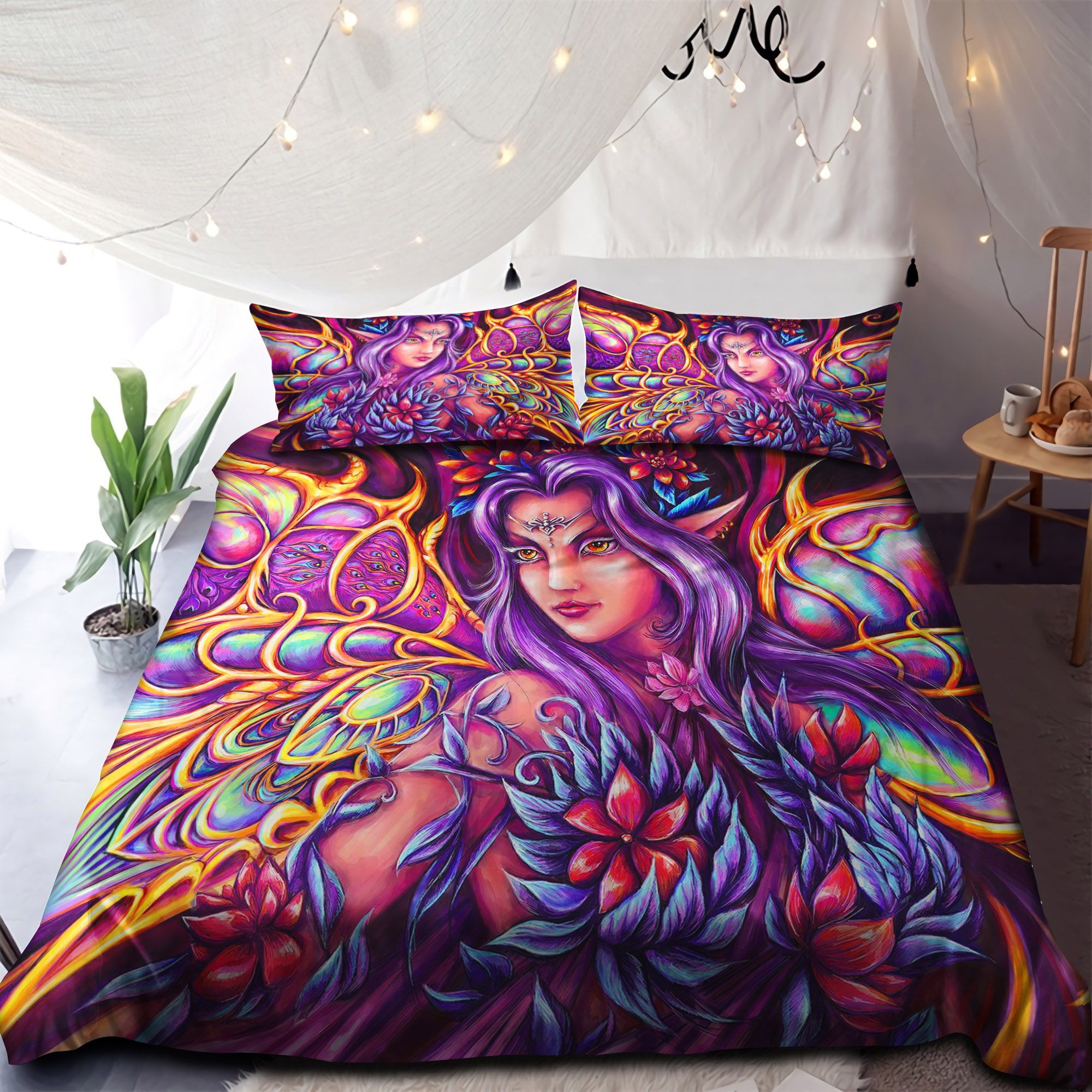 Butterfly Woman Bedding Set