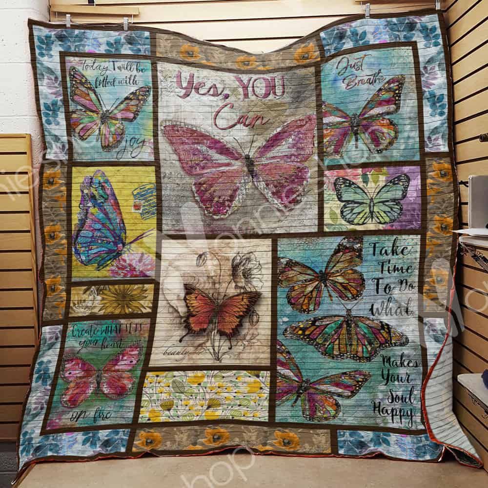 Butterfly Yes You Can Quilt Blanket DHC31121088TD