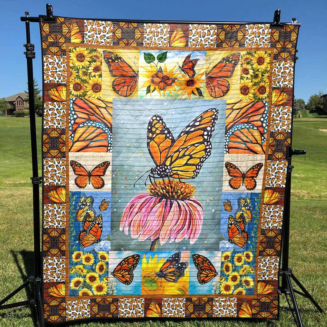 Butterfly You Are My Sunshine Quilt Blanket Christmas Gift Dhc04011189Dd