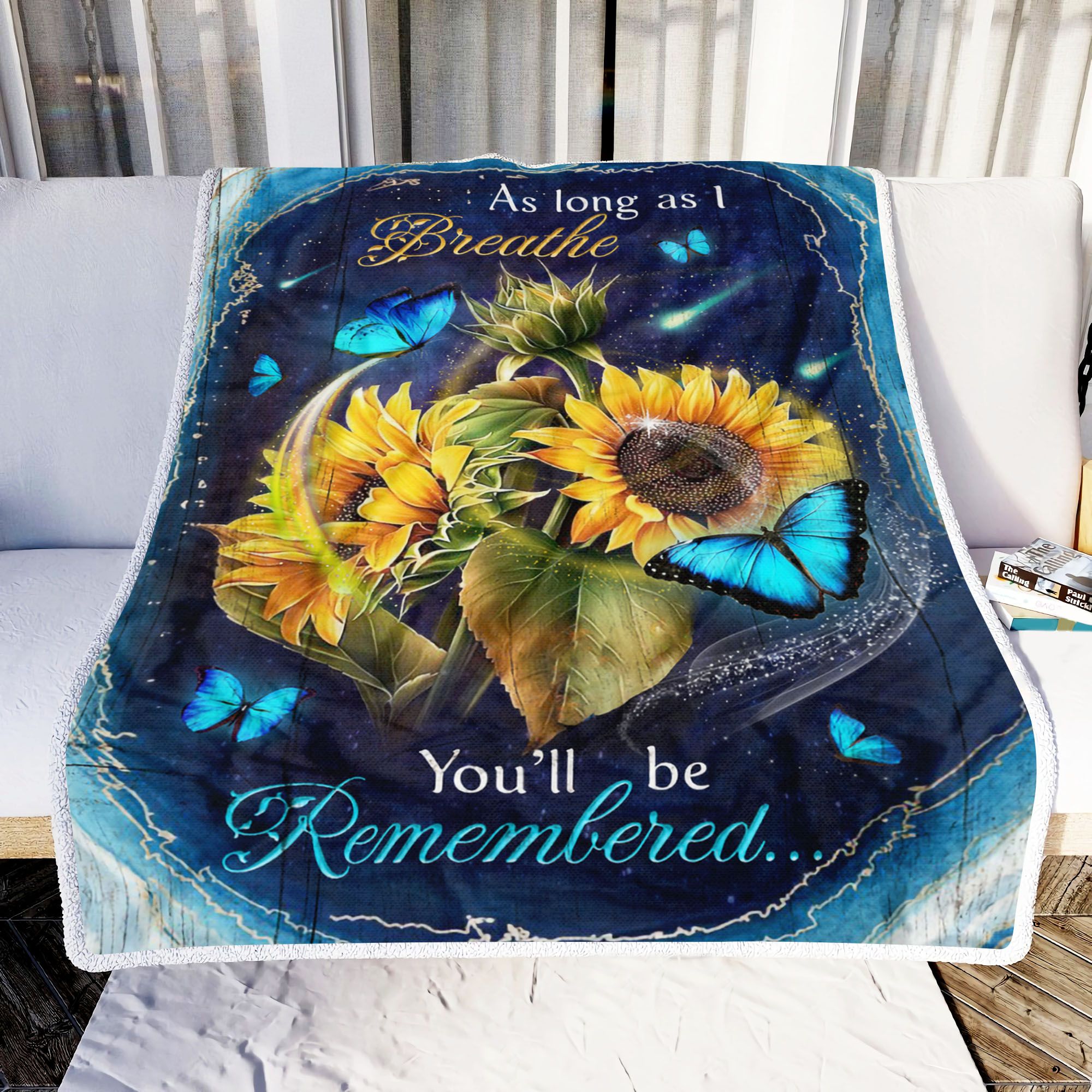 Butterfly You Will Be Remembered Fleece Blanket