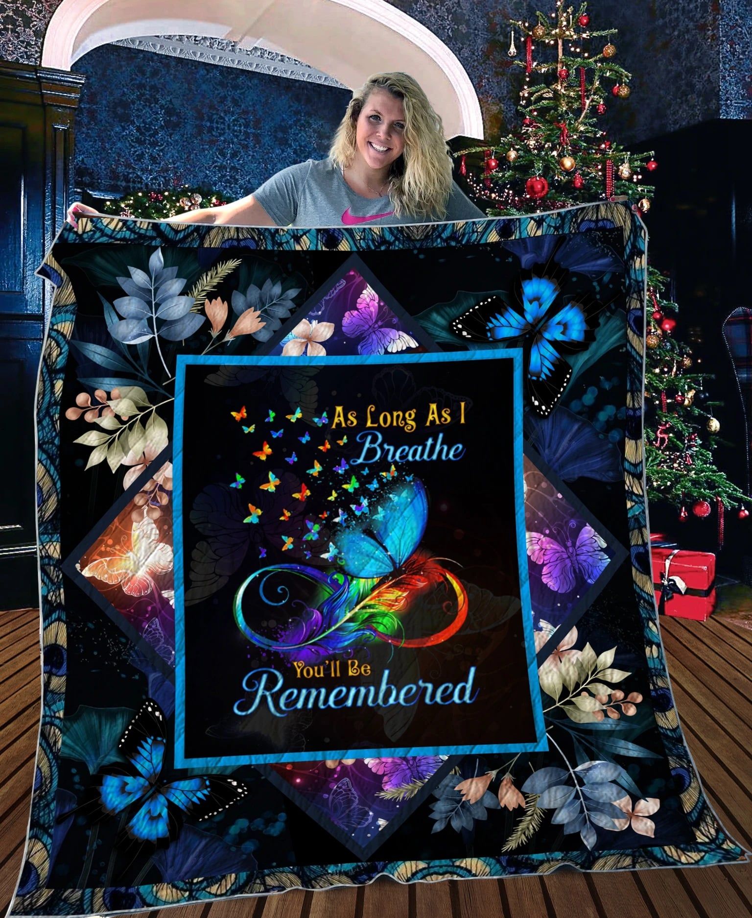 Butterfly Youll Be Remembered Quilt Blanket Dhc03011089Dd